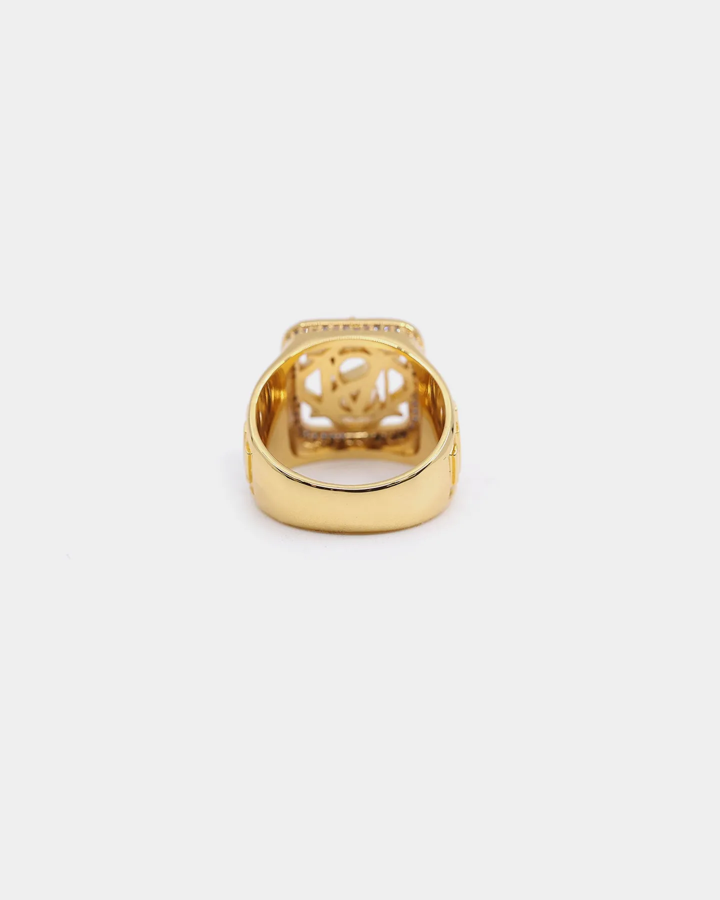 Saint Morta Men's Lineage Championship Ring Iced Gold