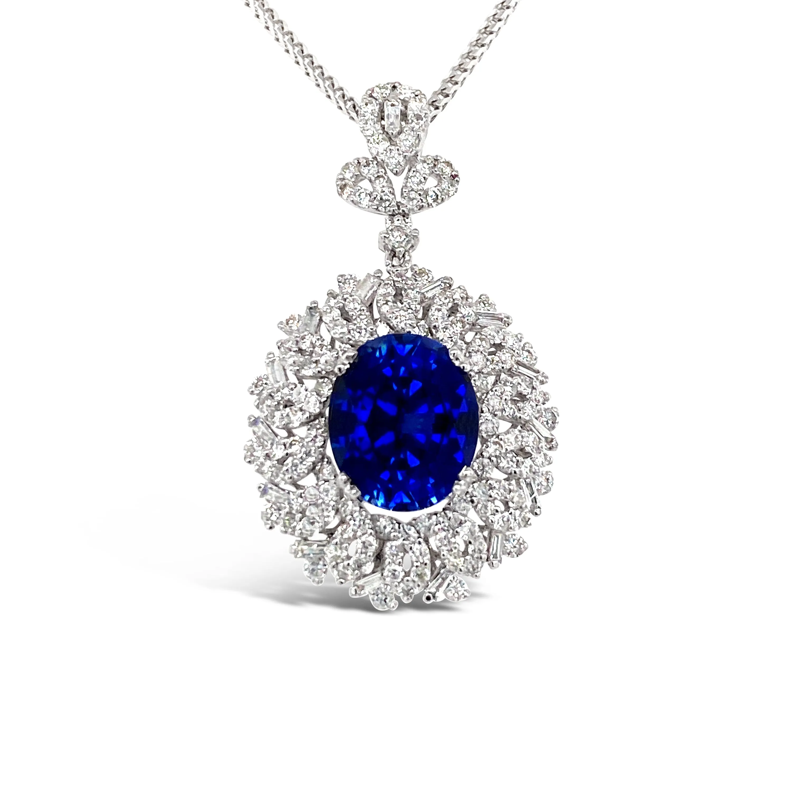 Sapphire & Diamonds "Laylah" Pendant