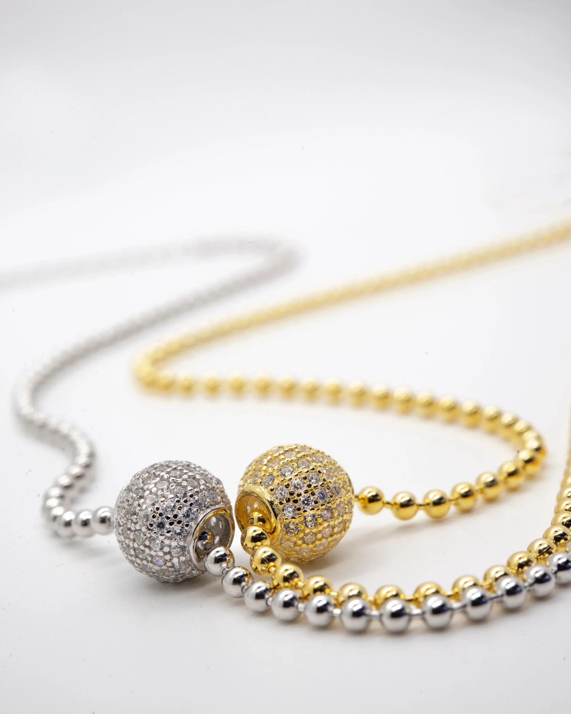 Shiny Ball Charm Necklace