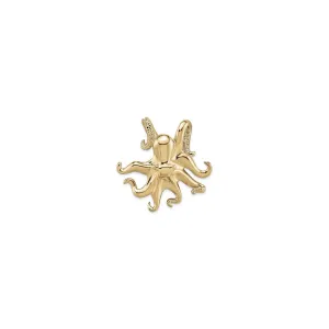 Shiny Octopus Pendant (14K)