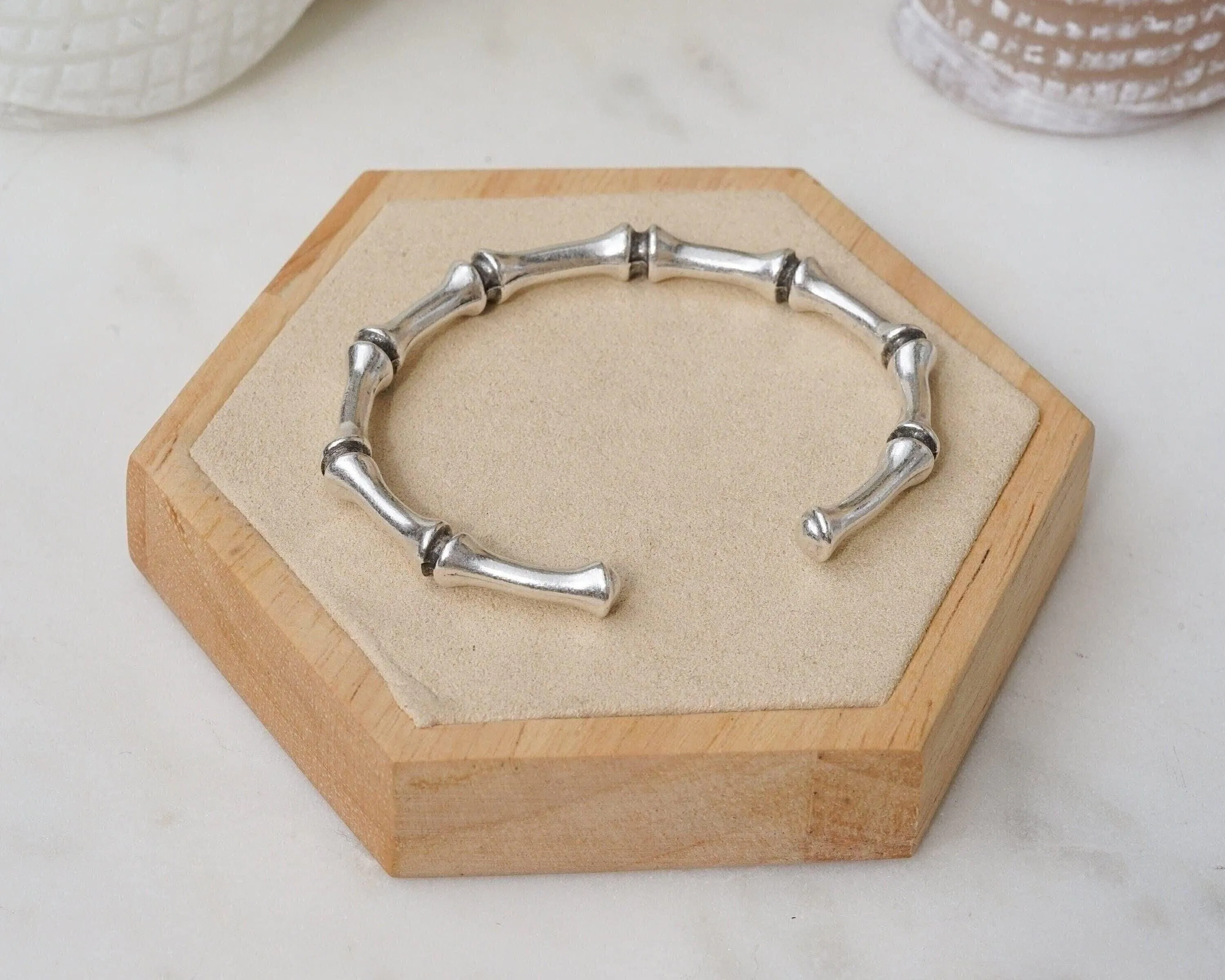 Silver Bamboo Cuff