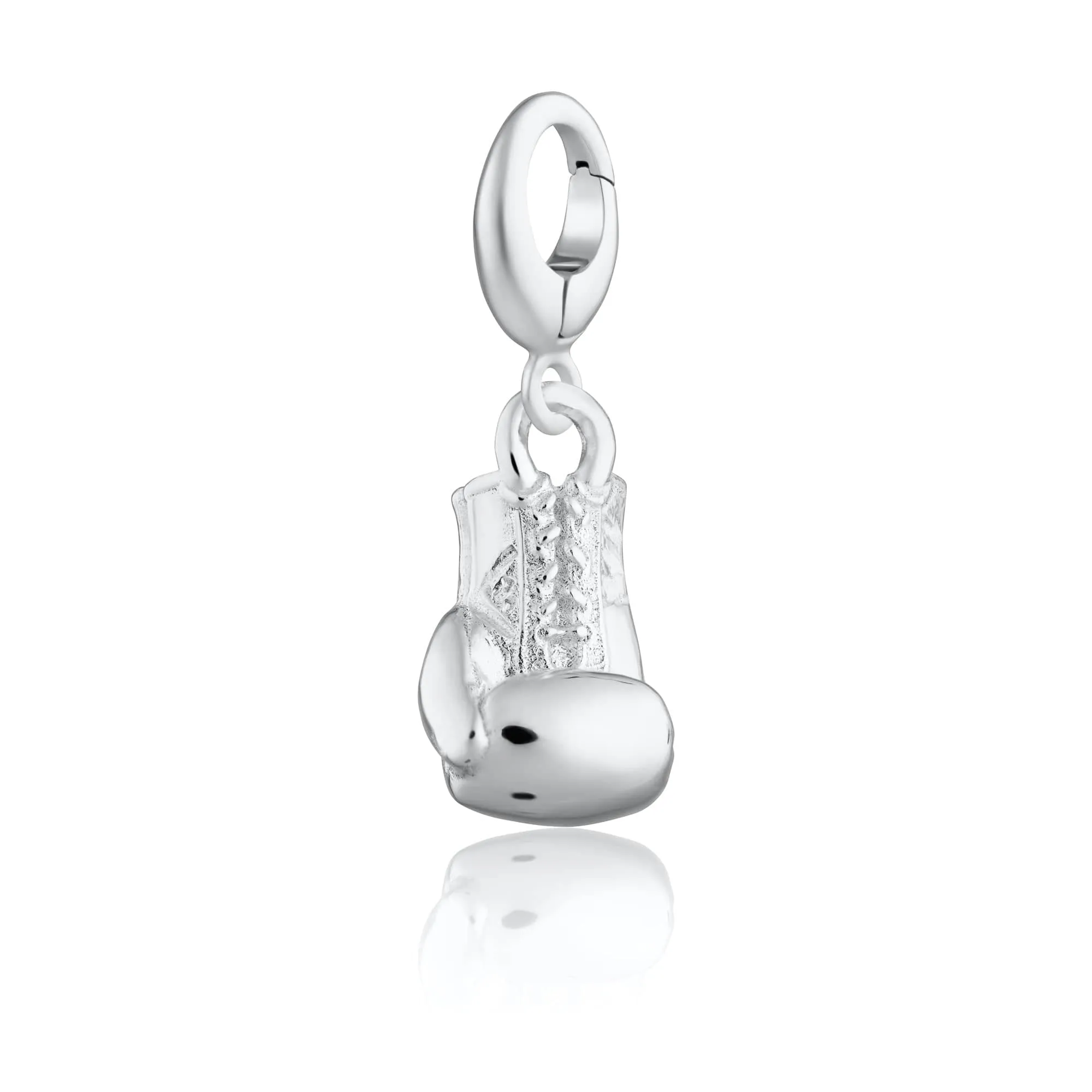 Silver Boxing Glove Charm