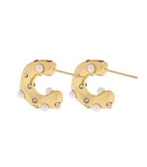 Solange Hoop Earrings Gold