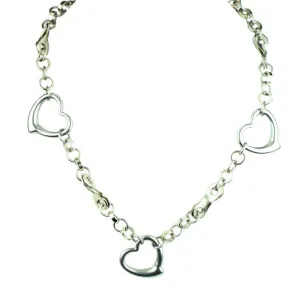 Stainless Steel Heart Chain Necklace - Wholesale