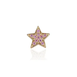 STASIA MINI Pink Sapphire Stud Earring Single