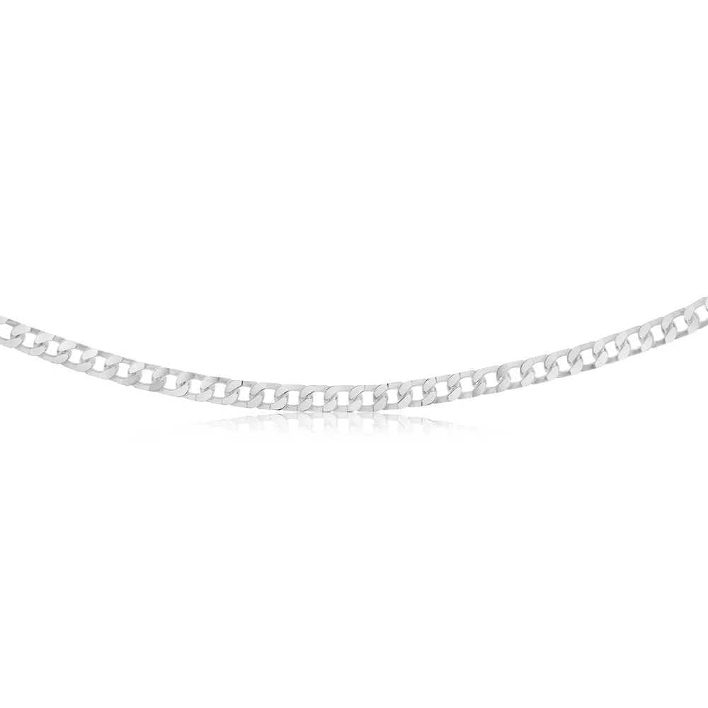 Sterling Silver 150 Gauge Curb Chain 55cm