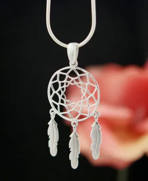 Sterling Silver Dreamcatcher Pendant