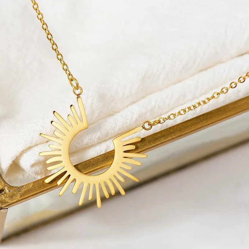 Surya Gold/Silver Plated Pendant Necklace