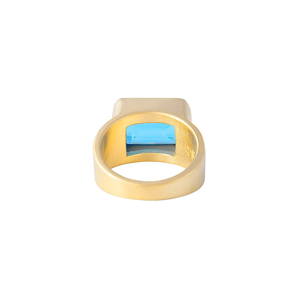 SWISS TOPAZ COCKTAIL RING