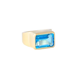 SWISS TOPAZ COCKTAIL RING