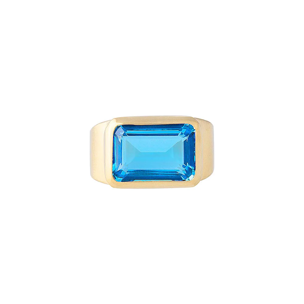 SWISS TOPAZ COCKTAIL RING