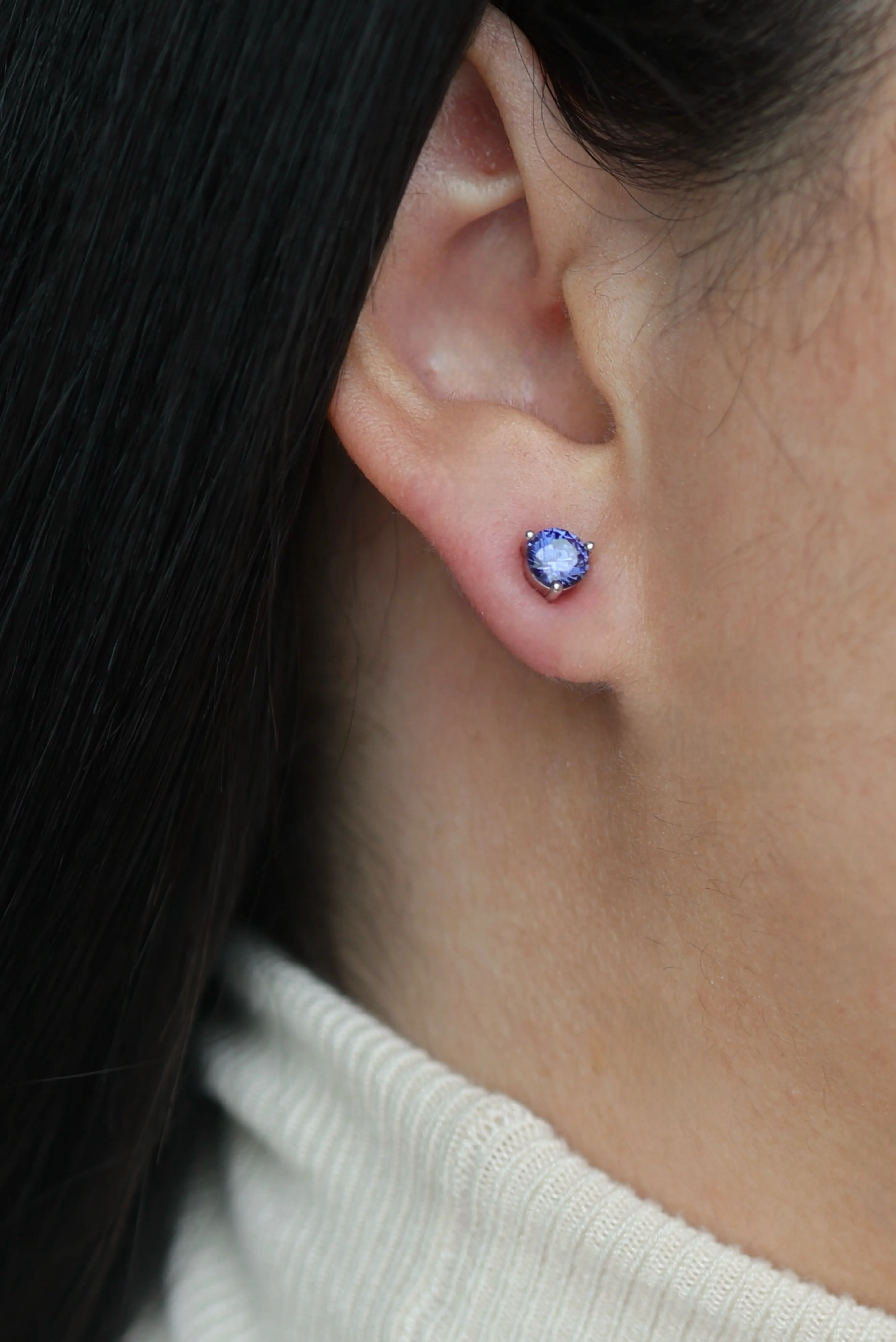 Tanzanite Ear Jacket Earrings