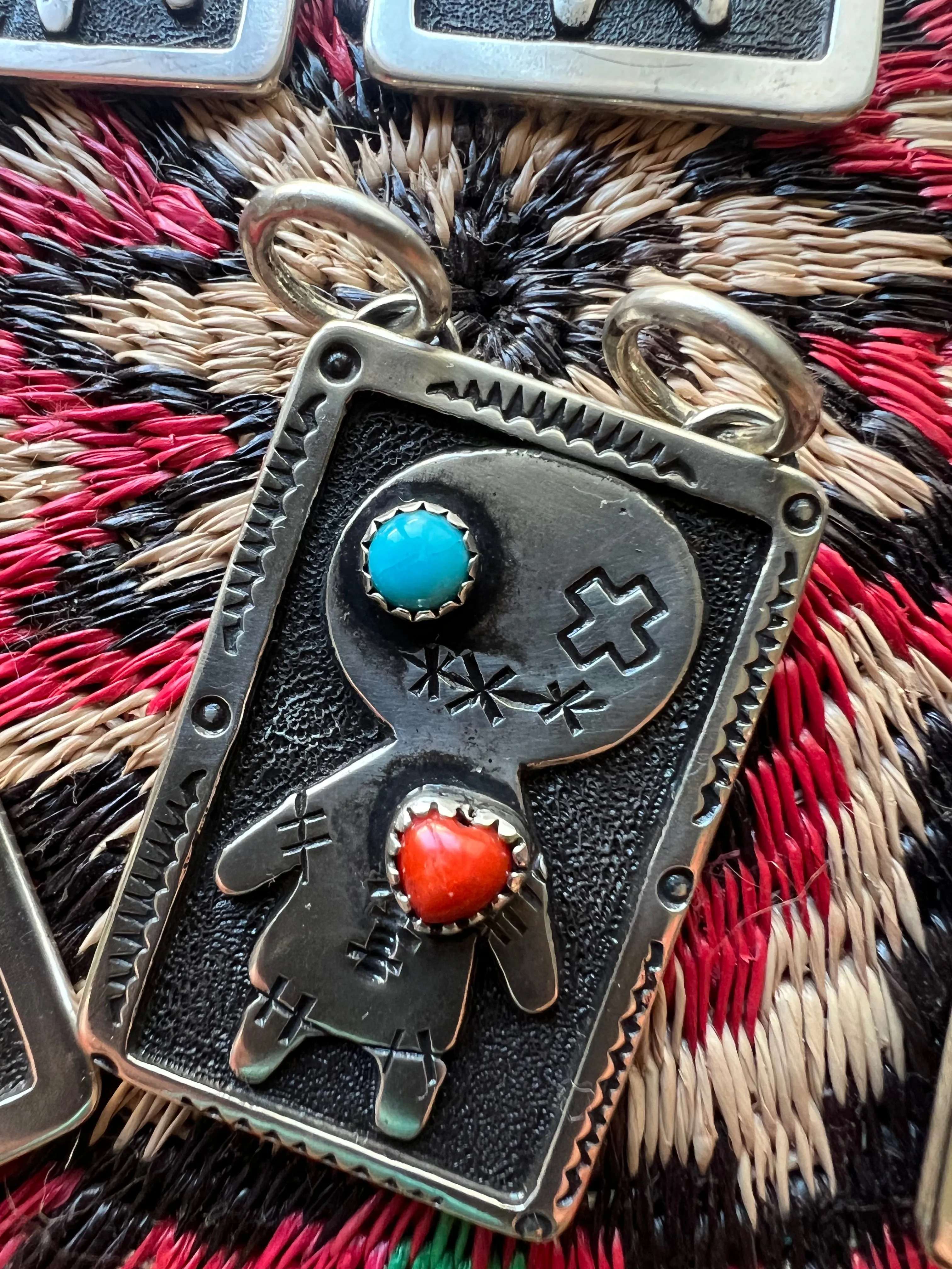 Turquoise Voodoo Doll Pendant