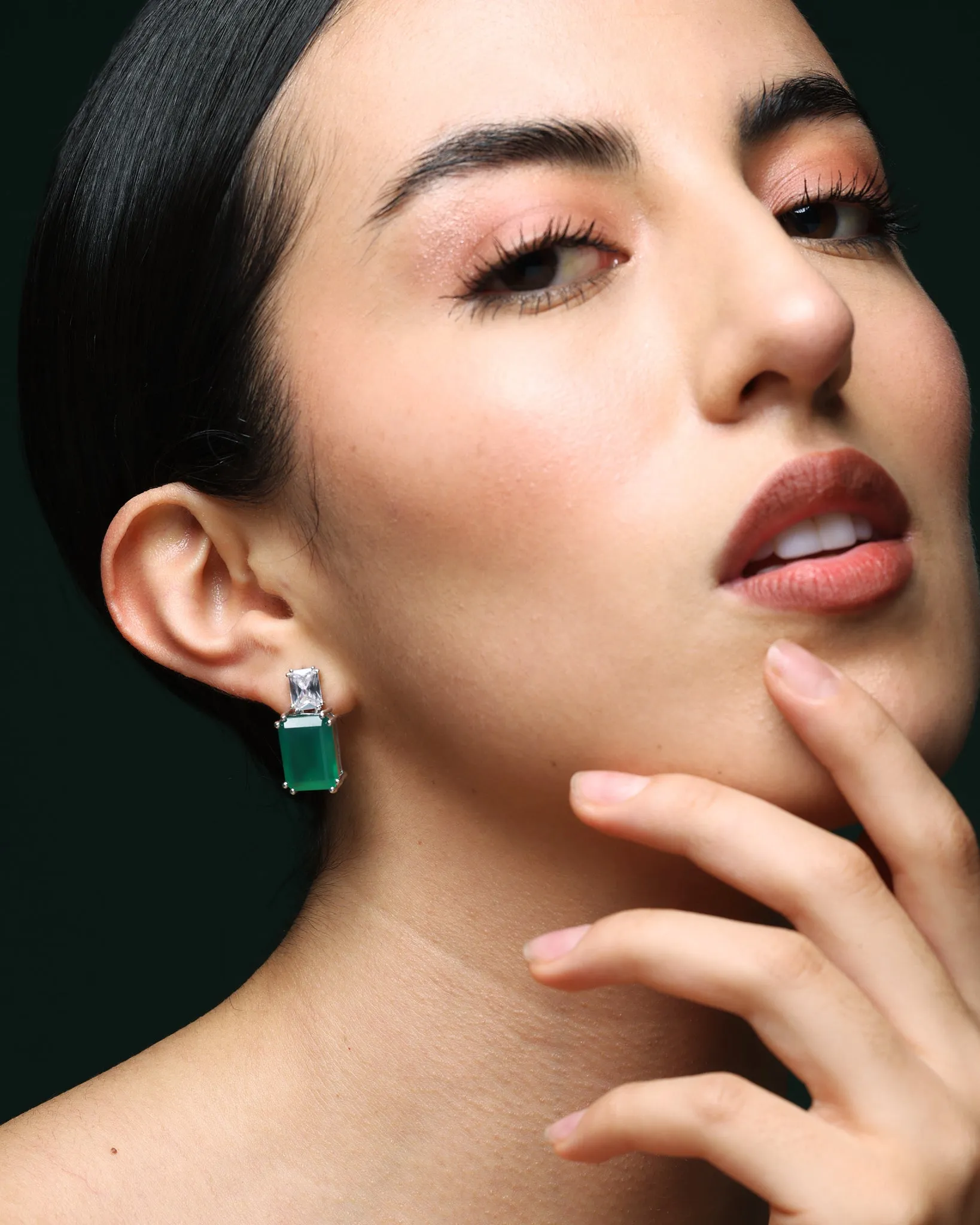 Wedded Bliss Emerald Studs