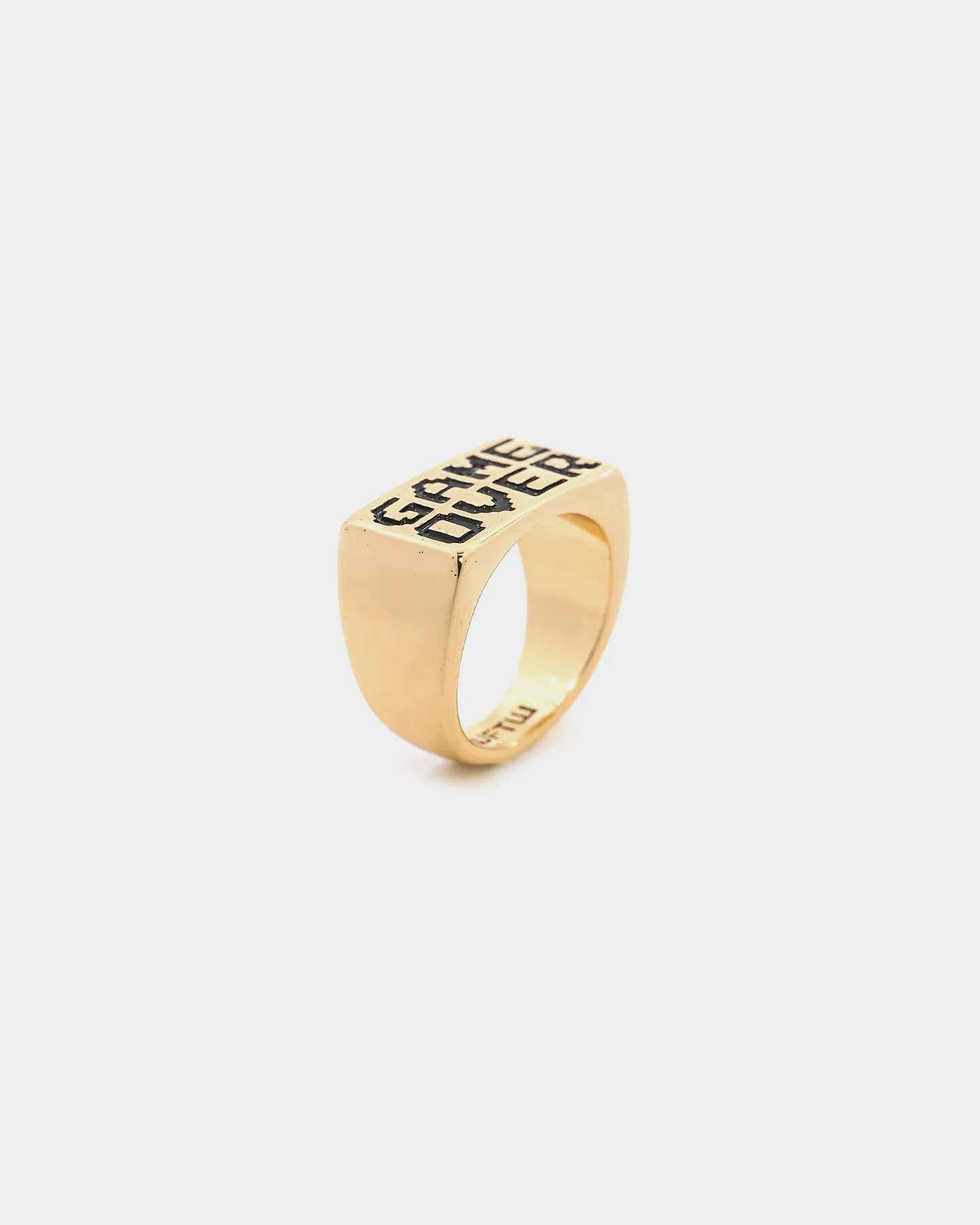 Wild For The Weekend Game Over Signet Ring (Medium) Gold