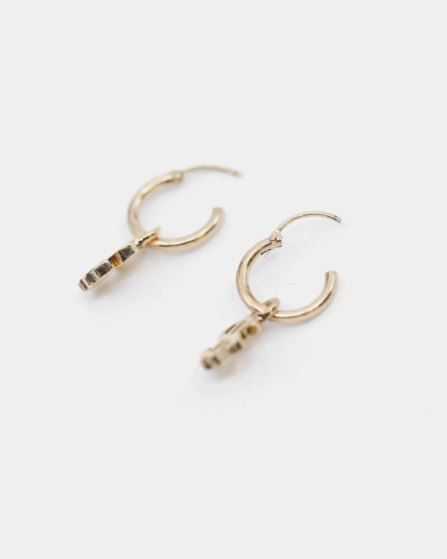 Wild for the Weekend Money Hoop Drop Earring Set Gold